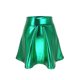 thumbnail image 3 of Mujeres Alta Cintura Elástica Falda de Color Sólido Verano Casual para la Fiesta de Playa Diaria, Cómoda Tela de Poliéster, Ajuste Estándar, 3 of 5