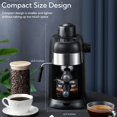 thumbnail image 3 of 3.5 Bar Espresso Maker for 4 Cups with Steam Function And Milk Frother, 3 of 8
