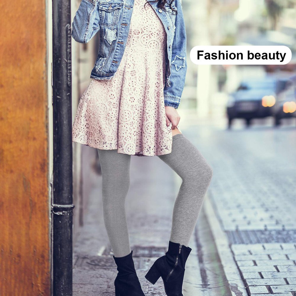 Paire de Chaussettes Hautes pour Femmes Hiver Preppy Style Warm