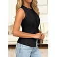thumbnail image 4 of PRETTYGARDEN Womens Vests Top Trendy Spring Sleeveless Blazer Suit Summer Business Casual Work Button Down Waistcoat, 4 of 9