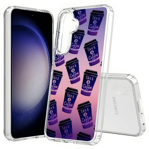 TalkingCase Slim Fit Phone Case Compatible for Samsung Galaxy S25(Not S25 Plus/Ultra), Take A Coffee Break Print, Lightweight,Flexible, USA Print