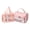 Pink, variant on Portable Clear Toiletries Bag,Medium Cosmetic Bag, Makeup Bag, Translucent Double Handle Makeup Travel Bag for Women, Girls(pink)