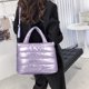 thumbnail image 4 of Bolsa de hombro grande para mujeres, Bolso acolchado de invierno para compras, Bolso de hombro para compras, 4 of 6