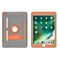 thumbnail image 2 of iPad 10.2 Case (9th/8th/7th Generation, 2021/2020/2019 Release), Dual Layer Shockproof Lightweight Hybrid Rugged Kickstand Protective Cover with Pencil Holder, Gray/Orange, 2 of 5