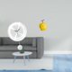 thumbnail image 2 of Reloj De Pared De Porcelana, Escultura Ligera Y Silenciosa, Adorno Acrílico Con Números Arábigos Grandes, Estatua De Mesa Coleccionable De Frutas, Decoración Geométrica Para Cocina,, 2 of 8