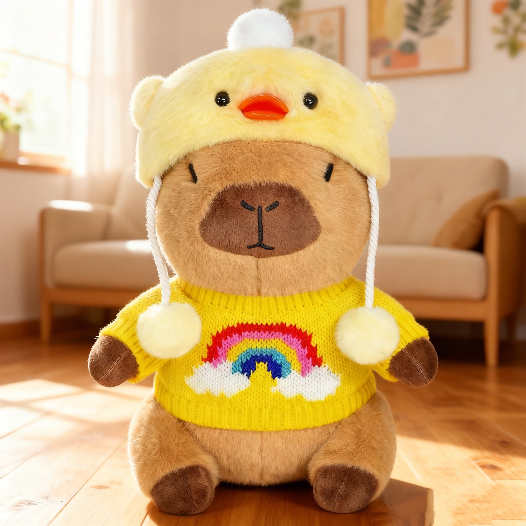 12 Pcs of Stuffed Animal Clothes for 12 in Capybara Plush Toys Dress Up,Capybara Plush Clothes & Accessories Set,for Birthdays/Christmas