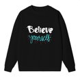 thumbnail image 4 of Womens Crewneck Sweatshirt Fleece Lined Oversized Pullover Long Sleeve Tops for Fall Winter, 4 of 4