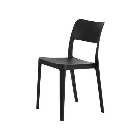 Lagoon Silla de Comedor Minimalista para Interior y Exterior con Protección UV, Modelo La Vie