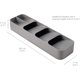 thumbnail image 5 of Organizador de cubiertos compacto con bandeja para cajón de cocina, tamaño pequeño, color gris, 5 of 8