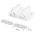 thumbnail image 3 of Double Opening Magnet Automatic Rebounder Switch Closer Silent Closing Lock for Furniture Cabinet Drawer White,4 x double door closer,White, 3 of 8