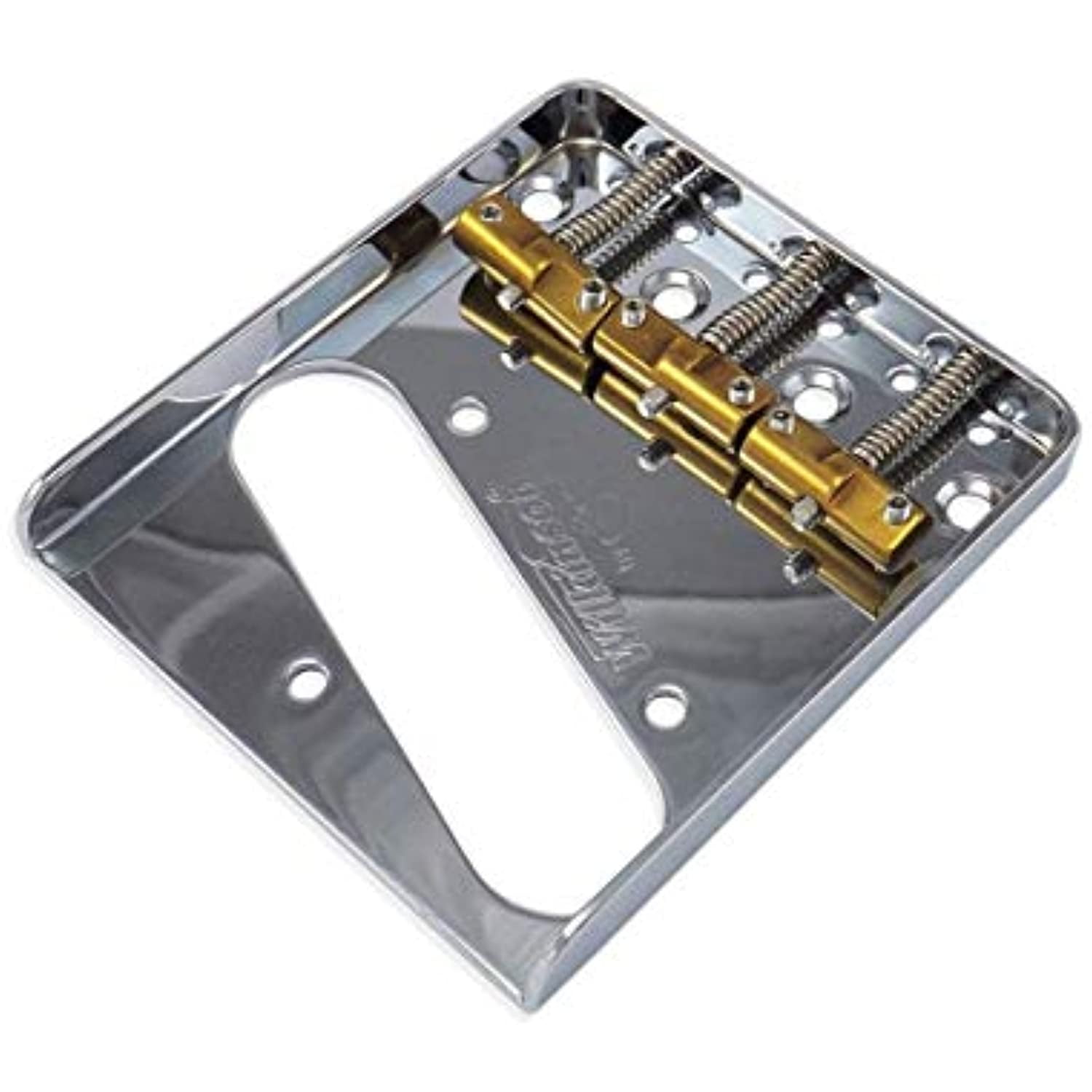 WILKINSON Chrome Telecaster Ashtray Bridge with WTB Compensated Brass