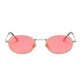 thumbnail image 2 of Gafas de sol de mujer de moda Yuyangstore Marco redondo Lente Slivery roja, 2 of 8