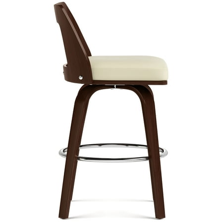 Simpli Home - Ellison Bentwood Counter Height Stool (Set of 2) - Cream