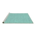 thumbnail image 2 of Ahgly Company Machine Washable Indoor Rectangle Abstract Turquoise Blue Contemporary Area Rugs, 6' x 9', 2 of 4