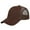 Brown, variant on Falari Trucker Hat Baseball Cap Structured Plain Design 6 Panel, Adjustable Size - White