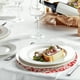 thumbnail image 4 of 16Pcs Manteles Redondos Desechables Rojos, 13" Decoraciones de Mesa de Malla con Brillos Metálicos, 4 of 6