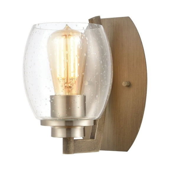 Elk Home 5-Inch Wide Bixler Sconce, Transitional, Light Wood