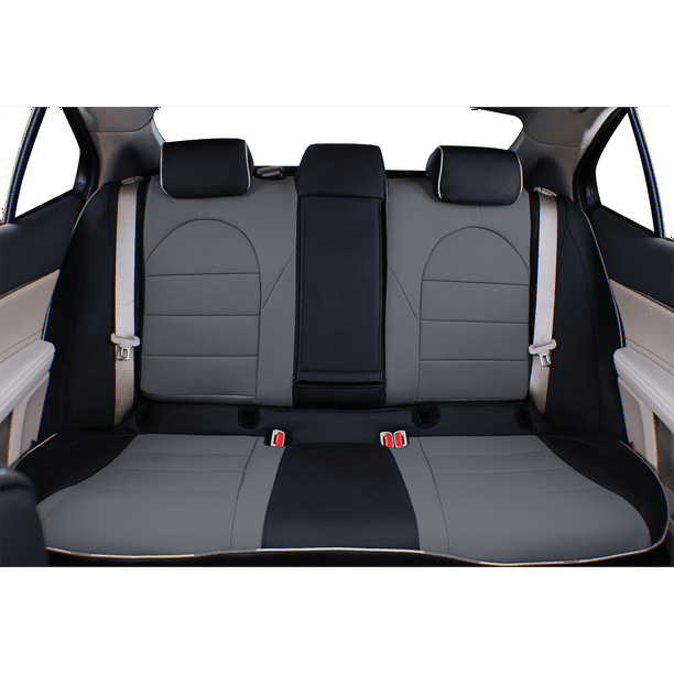 EKR Custom Fit Camry Car Seat Covers for Toyota Camry Hybrid 2012 2013 2014 LE XLE 2015 2016 2017 LE SE XLE Full Set Leather Auto Seat Covers Black Gray Walmart Business Supplies