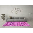 thumbnail image 3 of Ahgly Company Indoor Round Abstract Purple Modern Area Rugs, 4' Round, 3 of 4