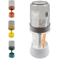 thumbnail image 1 of Toothbrush Holder Stand with Tooth Brush Cups/Cover, Toothpaste Holder Stand with 3Slots，Dental Storage Organizer Holder Stand, for Toothpaste (White), 1 of 7