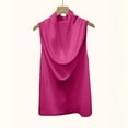 thumbnail image 4 of Satin Tank Tops for Women Dressy Sleeveless Cowl Neck Tops Elegant Satin Silk Blouse Trendy Summer Vacation Outfits Blusas De Seda Para Mujer, 4 of 9