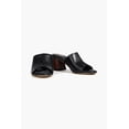thumbnail image 4 of Sam Edelman Sonya Black Leather Sculptural Slip On Open Toe Block Heeled Sandals (BLACK LEATHER, 5), 4 of 4
