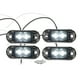 thumbnail image 1 of Unique Bargains Luz de marcador lateral delantera trasera 2 LED para camión, caravana, furgoneta, camión, RV, plástico, blanco (juego de 4), 1 of 1