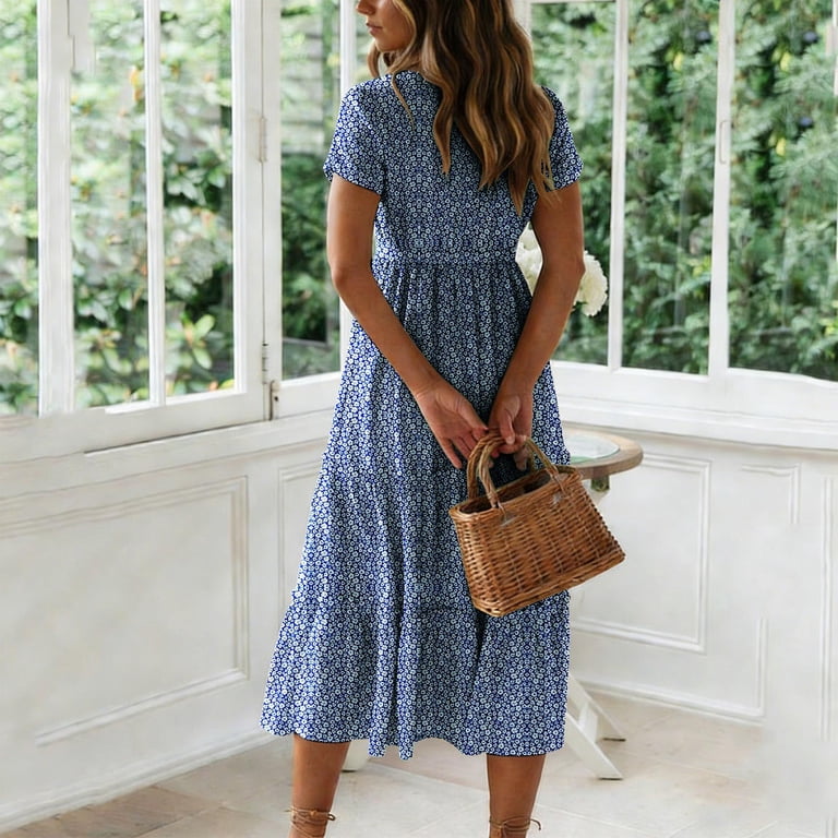 ditsy floral tiered midi dress White Ditsy Floral Tiered Heather Midi Dress