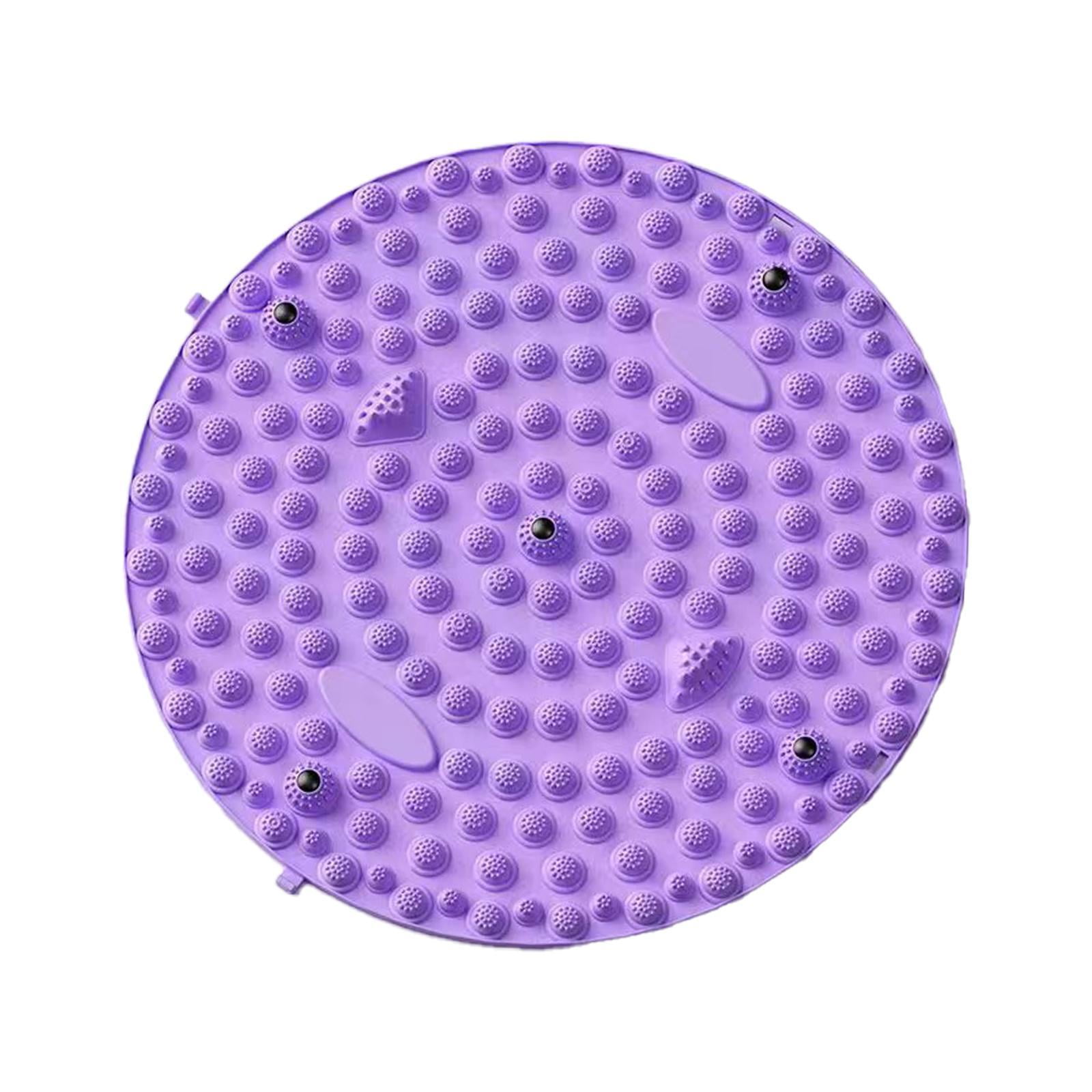 Serenable Foot Massage Pad Massage Pad Folding Silicone Acupressure Mat Foot Massager Mat Stand for Indoor Worker Violet