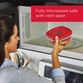 thumbnail image 4 of Rubbermaid Contenant de Rangement pour Aliments avec Couvercles Ventilés pour Micro-Ondes, Ensemble de 40 Pcs, Rouge, 4 of 8
