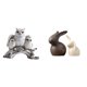 thumbnail image 1 of Figuras de búho,Figuras de búho,animales artificiales,artesanías,decoración del hogar,Figura en miniatura de búho moderna para dormitorio,Estatua de cerámica,Juego de estatuas de, 1 of 8
