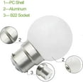 thumbnail image 2 of 6Pcs B22 LED Bulb 3W Golf Ball Bulbs B22 Bayonet Small Globe Light Bulb Incandescent Dimmable-Yvan, 2 of 4