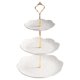 thumbnail image 1 of Soporte de cerámica de 3 niveles para magdalenas, torre con bandeja de servir escalonada para donas, frutas y más, decoración de fiesta de bar de caramelos, ideas para regalo de bodas,, 1 of 4