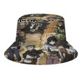 thumbnail image 1 of Trébol Negro Sombrero bucket para adultos, gorra de protección solar, sombrero de pescador plegable para viajes al aire libre, pesca y actividades de verano, 1 of 6