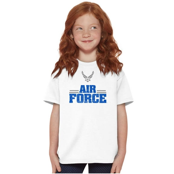 US Air Force Official USAF Wings Logo Crewneck T Shirts Boy Girl Teen Brisco Brands S