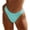 Light Blue #30, variant on Dresfit Ribbed High Waisted Bikini Bottoms for Women - Textured Sexy Swimwear Green XL