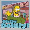 thumbnail image 2 of Men's The Simpsons Ned Flanders Leftorium Okily Dokily  Graphic Tee Athletic Heather Medium, 2 of 5