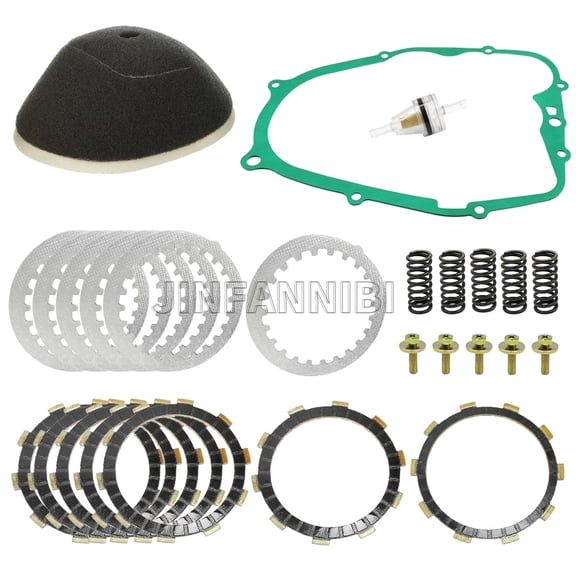 Clutch Plates Kit & Air Filter Springs Gasket fit for Yamaha Blaster 200 YFS200 1988-2006