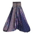 thumbnail image 1 of Pantalones Harem Floral Mujer Hugo Violeta Azul Talla Única, 1 of 5
