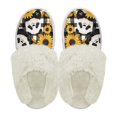thumbnail image 2 of Chririnla Cartoon Panda Print Cotton Slippers with Fur Edges House Slippers for Women Winter Home Shoes with Fur Edges Fit Winter Home, 2 of 7