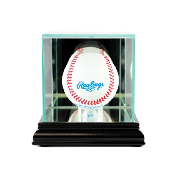 Perfect Cases SBSBB Single Baseball Display Case, Black