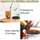 thumbnail image 4 of Infusores de té en forma de bola, colador de té con asa para té de hojas sueltas y especias para calentar, colador de acero inoxidable, hojas sueltas para té, especias y condimentos para la oficina o, 4 of 5