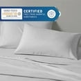 thumbnail image 4 of Degrees of Comfort Coolmax Cooling California King Sheet Sets | Best Sheet Set for Hot Sleepers | Soft, Deep Pocket 4-Pcs - Light Grey, 4 of 15