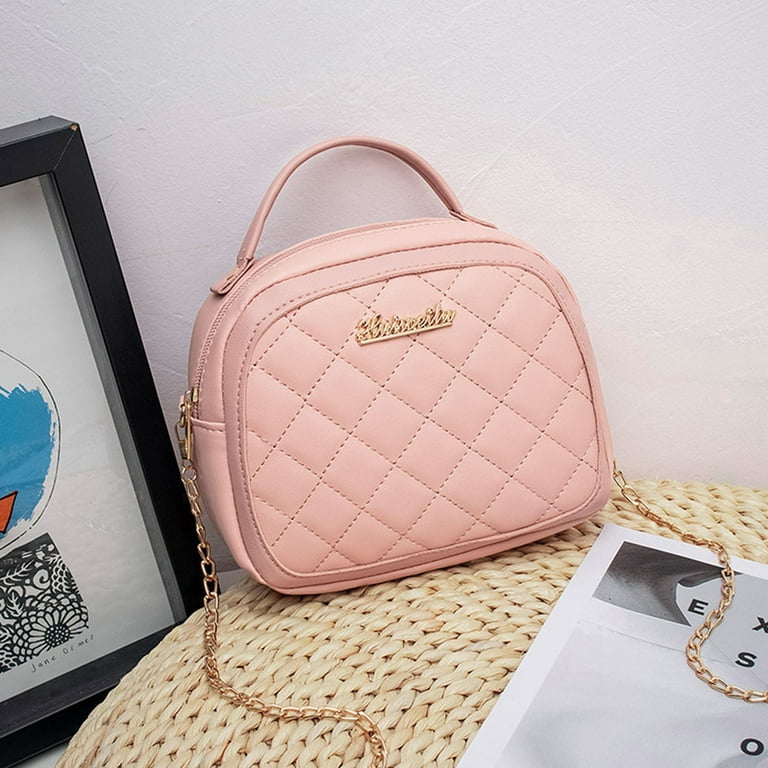 Niuer Ladies Handbag Adjustable Strap Crossbody Bags Zipper 5 Colors  Shoulder Bag Multi Pocket Travel Fashion Chain PU Leather Designer Daily  Pink