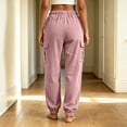 thumbnail image 5 of Purcolt Womens Corduroy Jogger Pants Casual Drawstring Elastic Waist Cargo Pants Comfort Loose Fit Athletic Pants with Ribbed Elastic Cuffs for Hiking Running Travel, 5 of 8