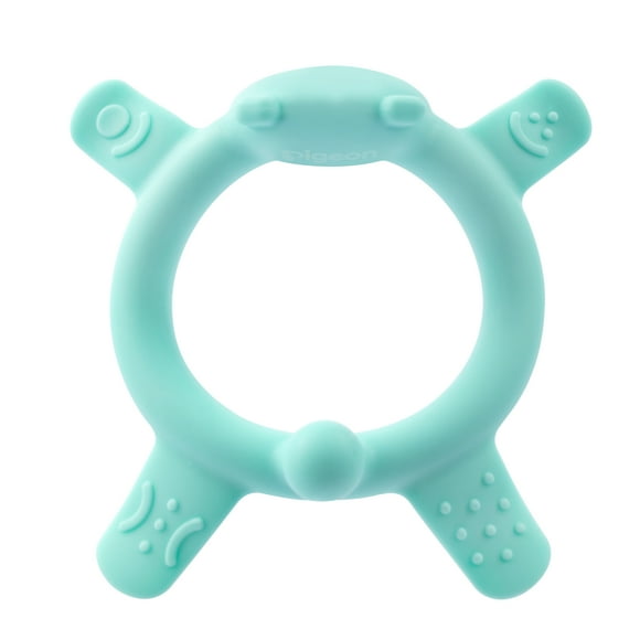 Pigeon - Bear Silicone Teether for Sipping (Green)