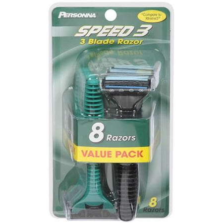 Personna Speed 3, Value Pack Razor Handles and Refills