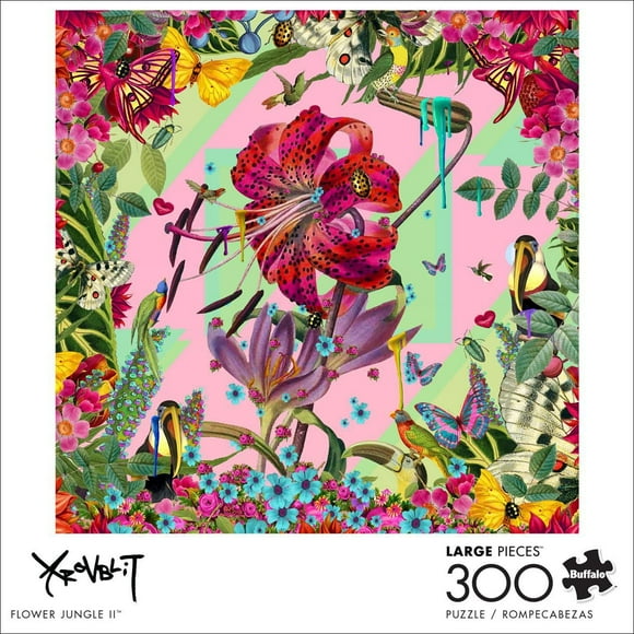 Buffalo Games - Krovblit - Flower Jungle II - 300 Piece Jigsaw Puzzle