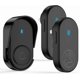 thumbnail image 1 of Wireless Doorbell with 2 Plug-In Receivers IP65 Waterproof Door Chime Operating Range Up to 1050 Feet/320M 5 Adjustment Volume Levels Black, 1 of 3