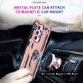 thumbnail image 3 of [PST] Samsung Galaxy A33 5G Kickstand Rotating Ring Case, Heavy Duty Hybrid Shock Absorption Rugged Hard Phone Case Cover, 3 of 3